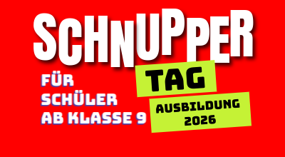 Werbegrafik für Schnuppertag 2026 | © Richard Tscherwitschke GmbH