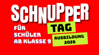 Werbegrafik für Schnuppertag 2026 | © Richard Tscherwitschke GmbH